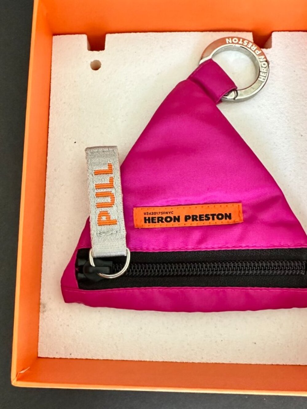 Heron Preston Triangle Shaped Keyring with Coin Holder